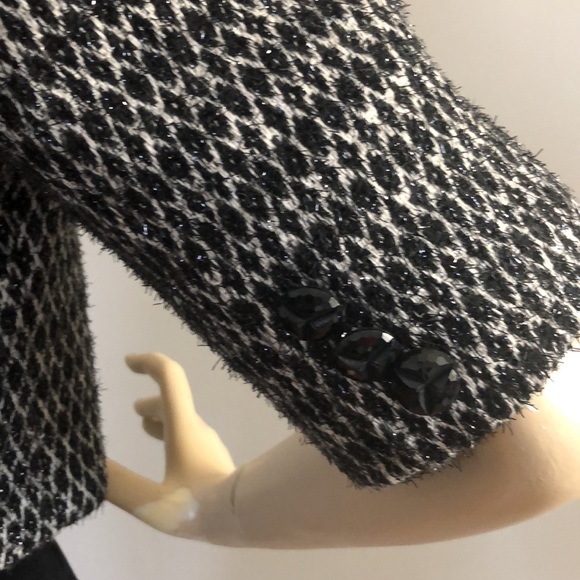 NWT.BEBE Top.Cocktails Jacket w/Rabbit Fur-Removable Collar. Coat Pancho.Size M. - Picture 4 of 14